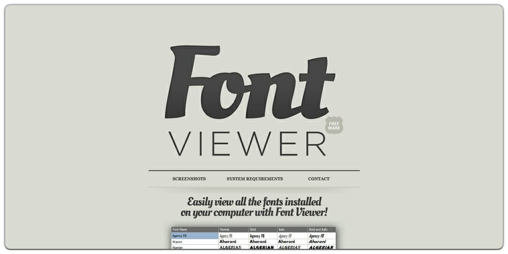 Font Viewer