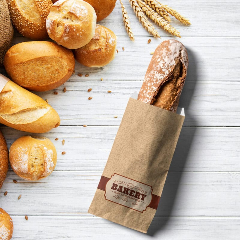 Free Bakery Branding Mockup Kit PSD Template