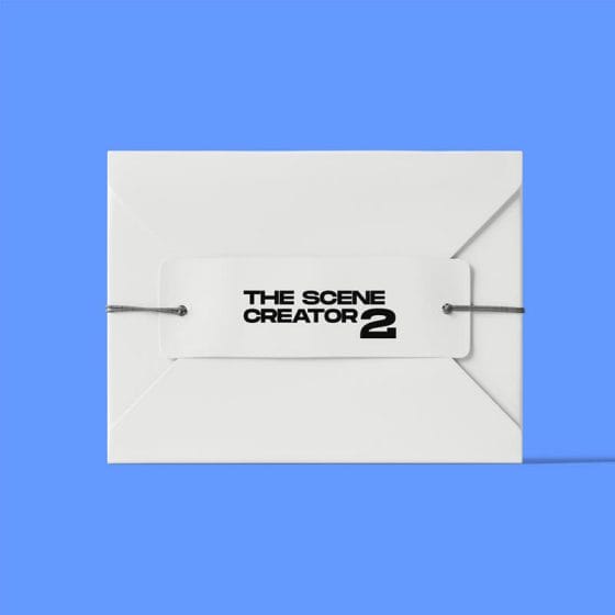 Free Closed Envelope With Tag On Rope Mockup Front View PSD