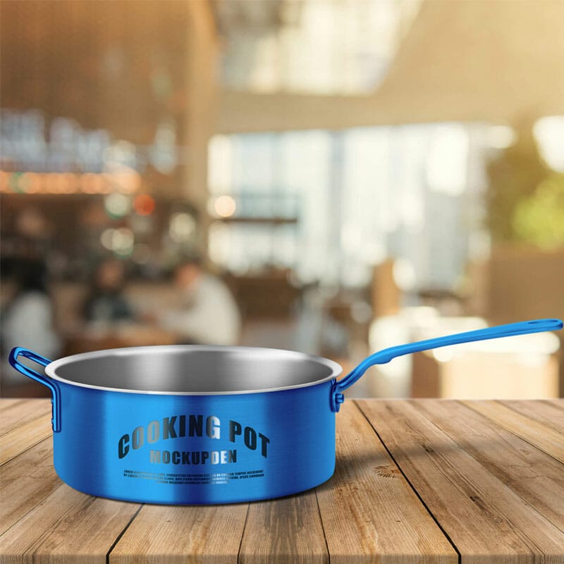 Free Cooking Pot Mockup PSD Template