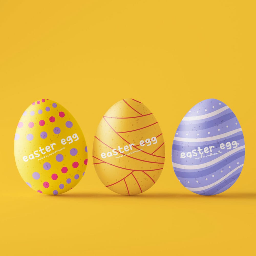 Free Easter Egg Mockups PSD