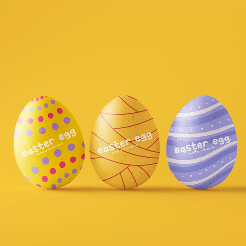 Free Easter Egg Mockups PSD