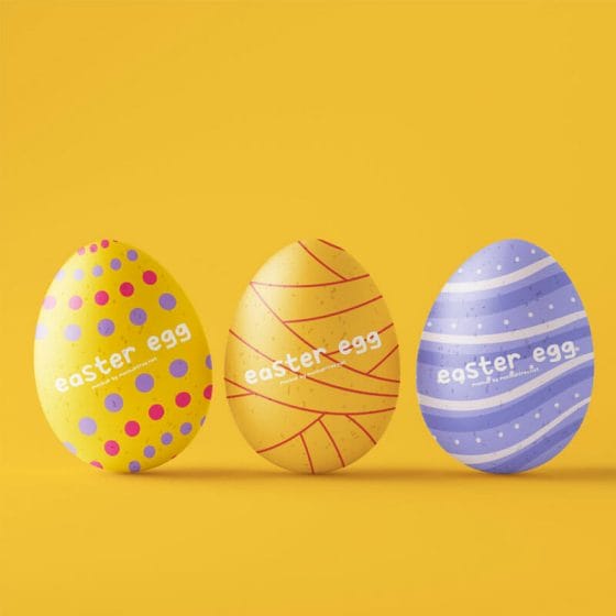Free Easter Egg Mockups PSD