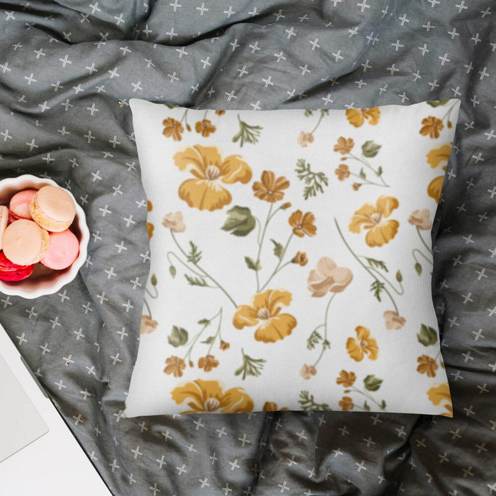 Free Fabric Pillow Mockup PSD Template