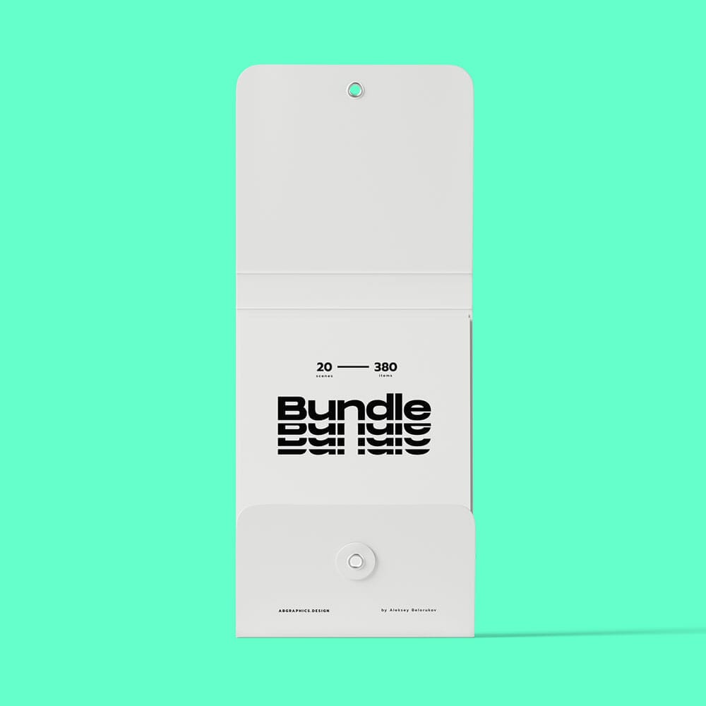 Free Front View Open Envelope Mockup PSD