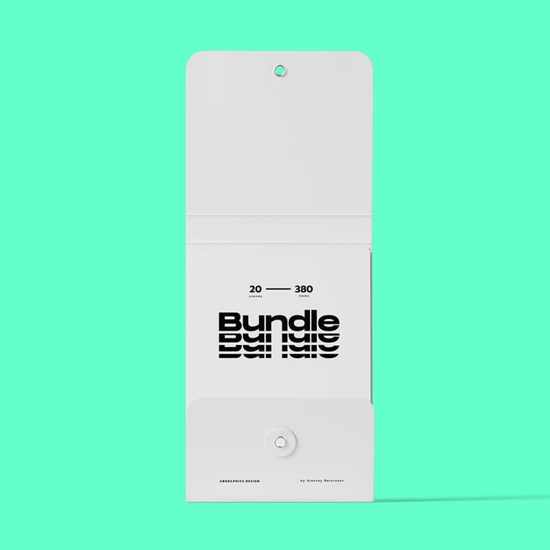 Free Front View Open Envelope Mockup PSD