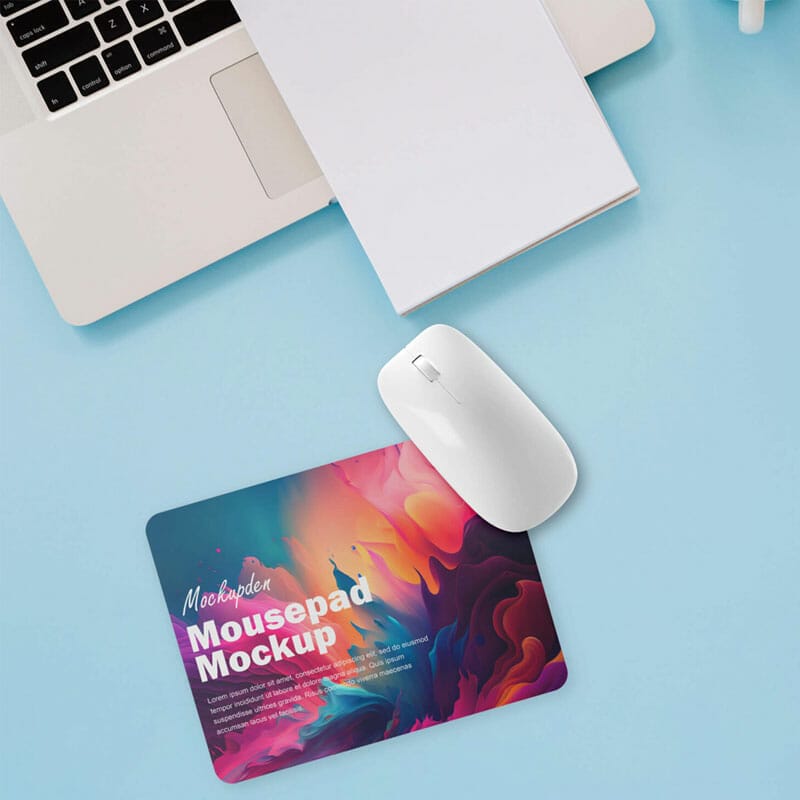 Free Gaming Mousepad Mockup PSD Template