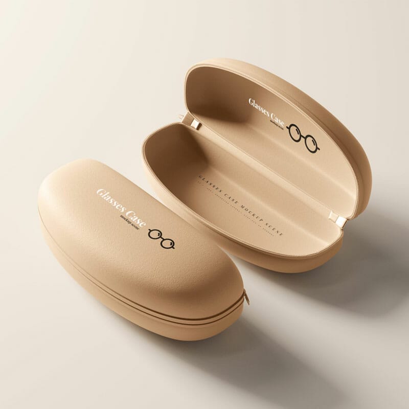 Free Glasses Case Mockup PSD