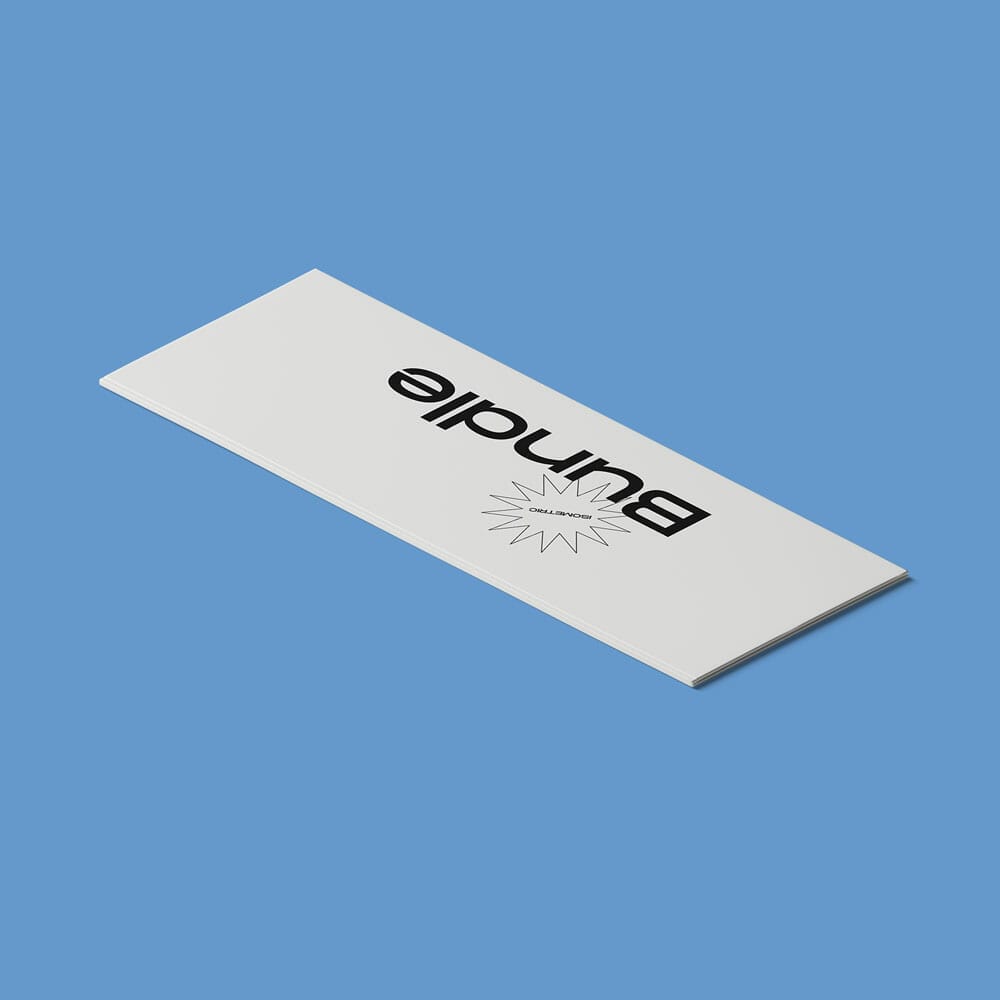 Free Long Closed Isometric Book Mockup PSD