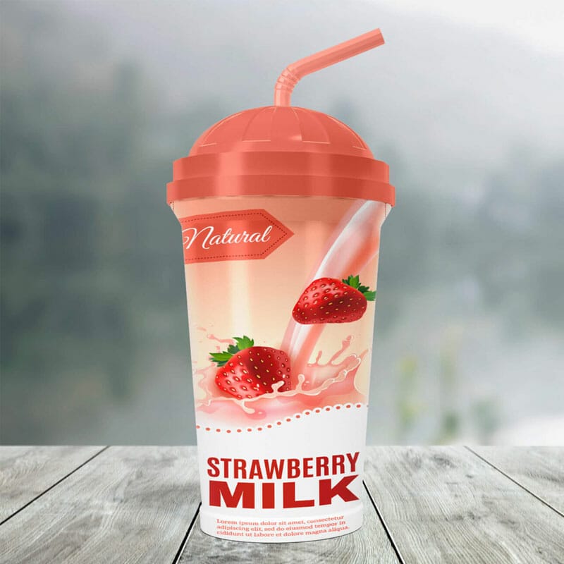 Free Milkshake Cup Mockup PSD Template » CSS Author
