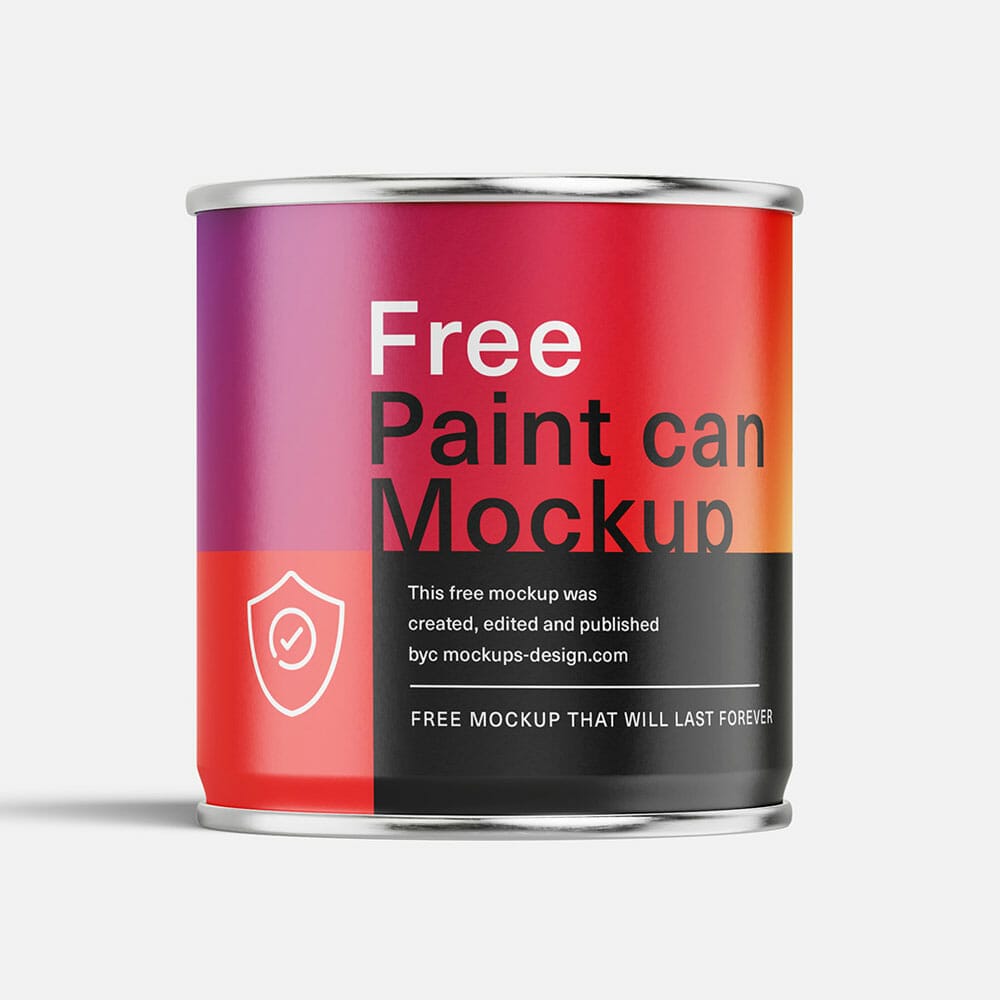 Free Paint Can Mockup PSD
