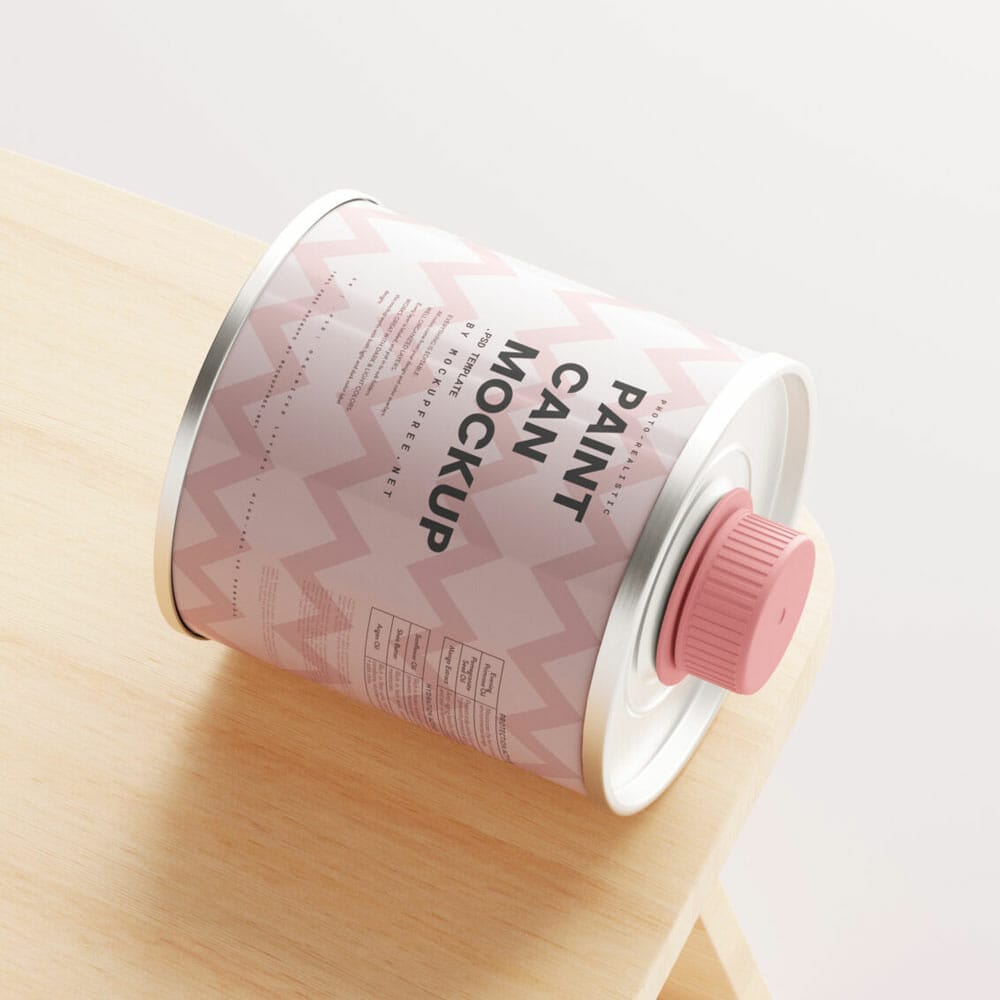 Free Paint Can Mockups PSD