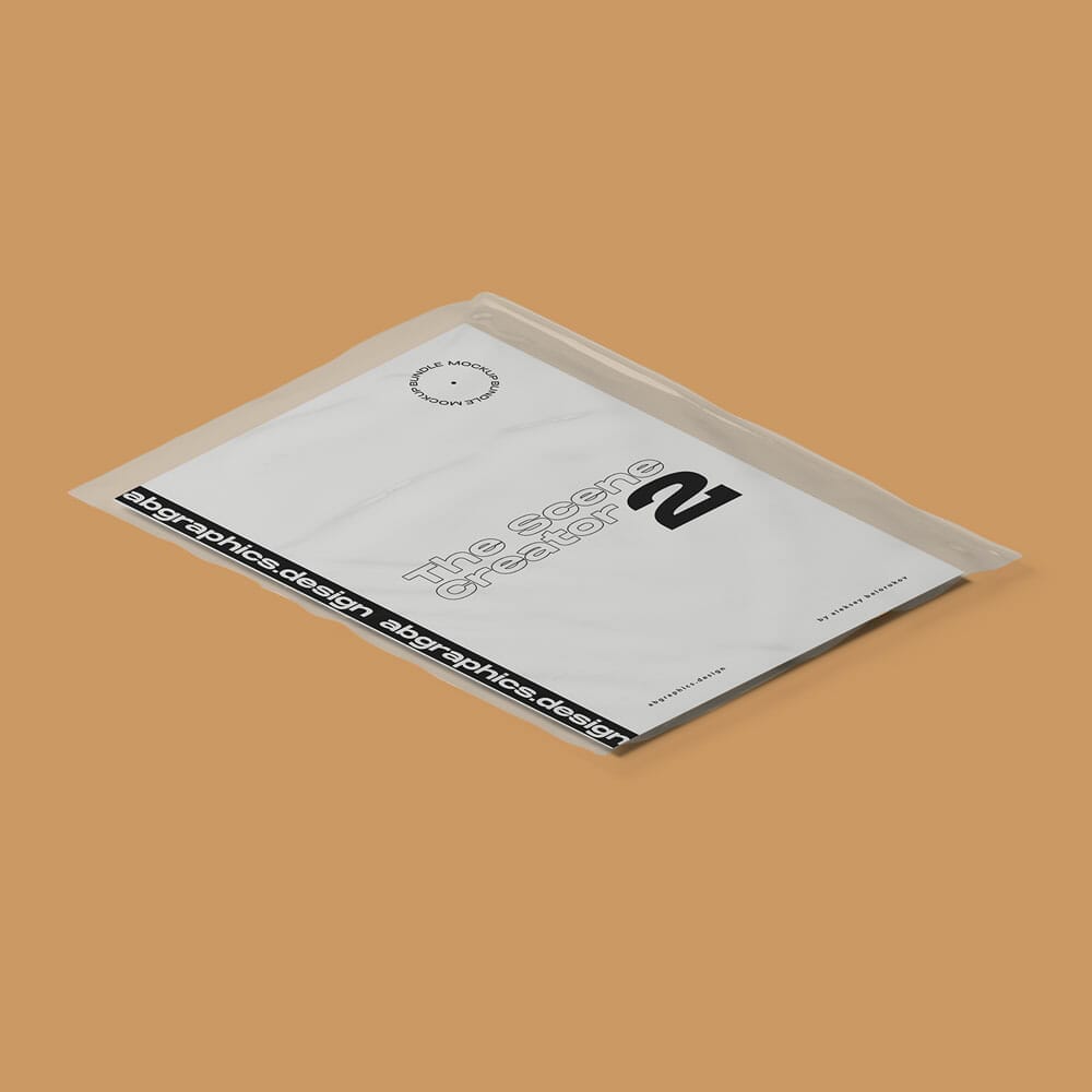 Free Paper In Transparent File Mockup PSD