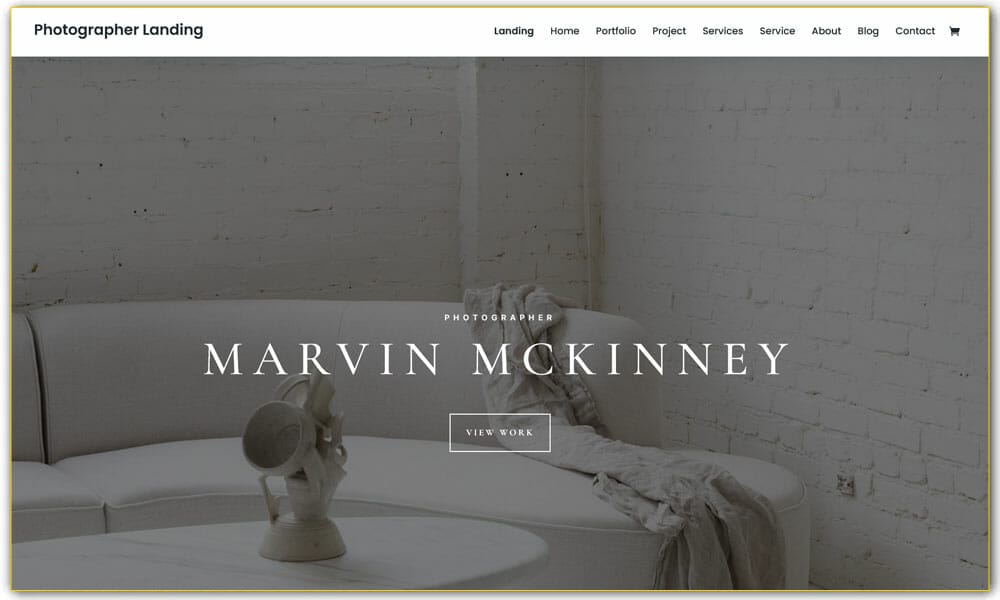 Free Photographer Layout Pack For Divi