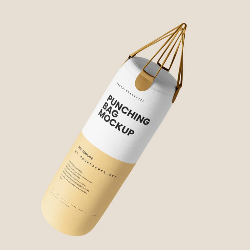 Free Punching Bag Mockup PSD