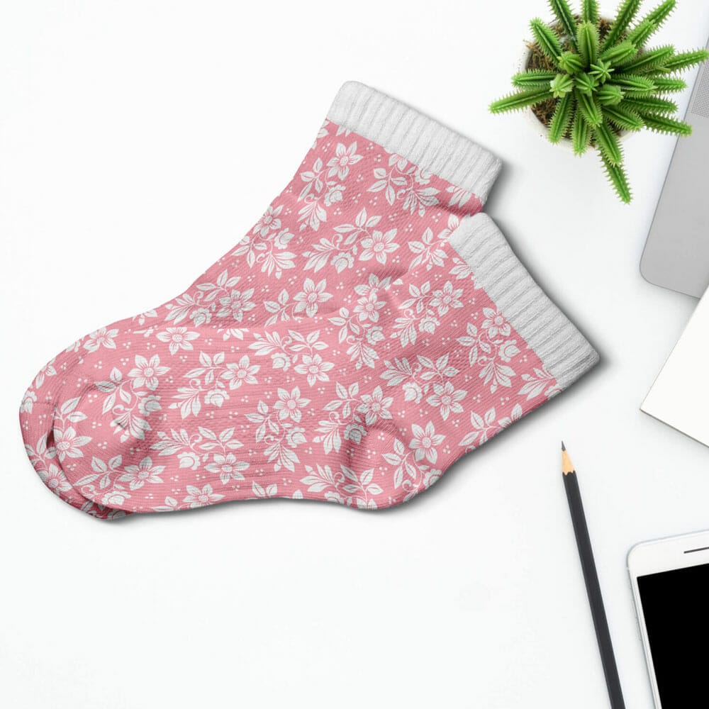 Free Short Socks Mockup PSD Template