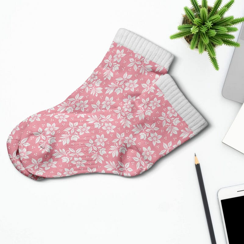 Free Short Socks Mockup PSD Template