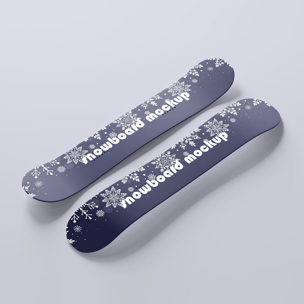 Free Snowboard Mockups PSD