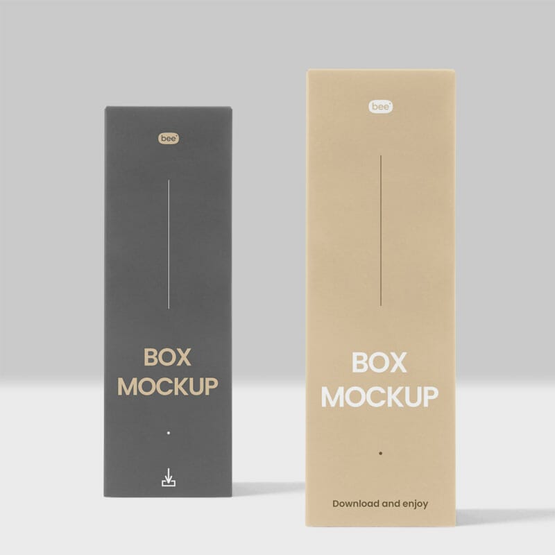 Free Standing Box Mockup PSD