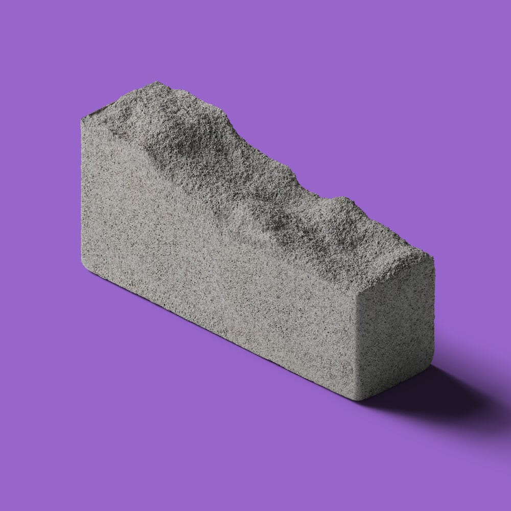 Free Stone Mockup Isometric PSD