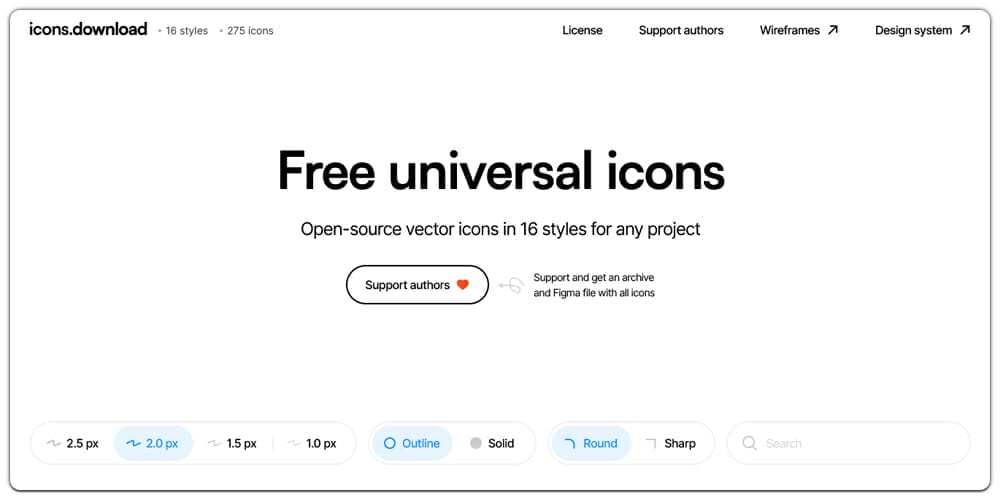 Free Universal Icons