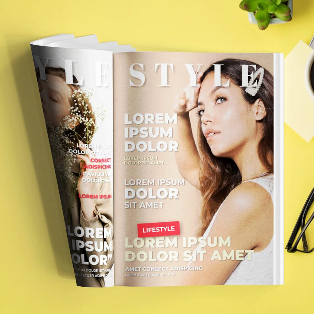 Free Versatile Magazine Mockup PSD Template