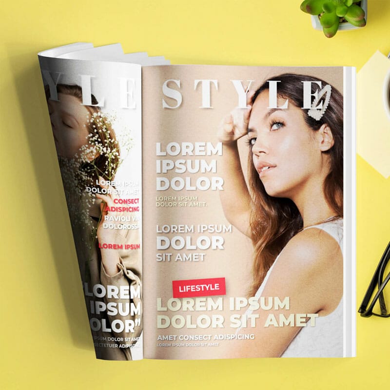 Free Versatile Magazine Mockup PSD Template