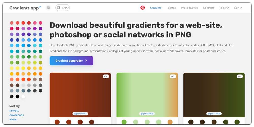 The Best Gradient Generators & Libraries » CSS Author