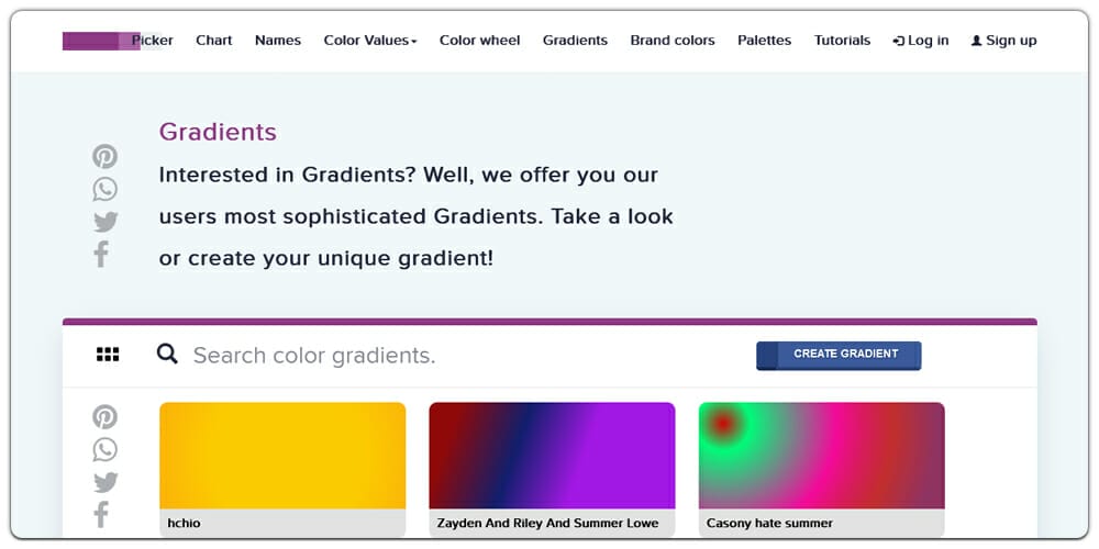 HTML Colors Gradients
