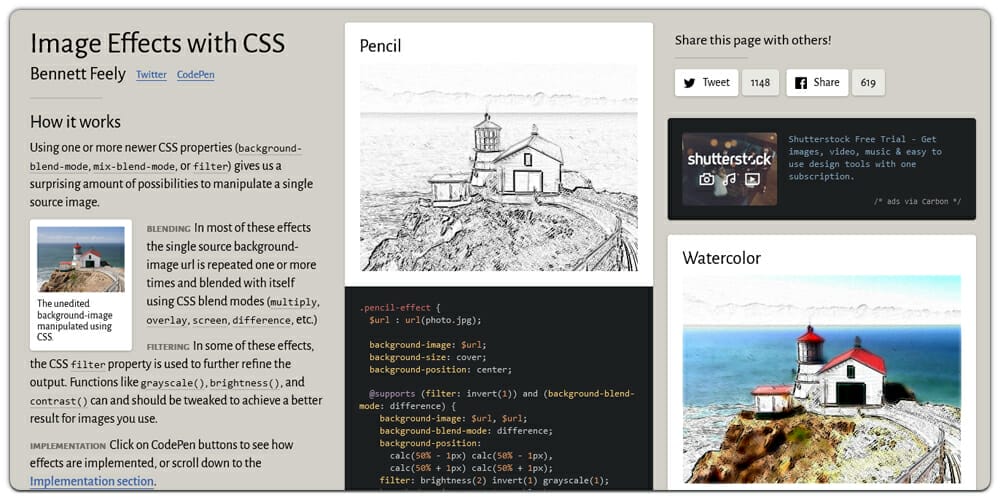 CSS Filter Generators & Libraries » CSS Author