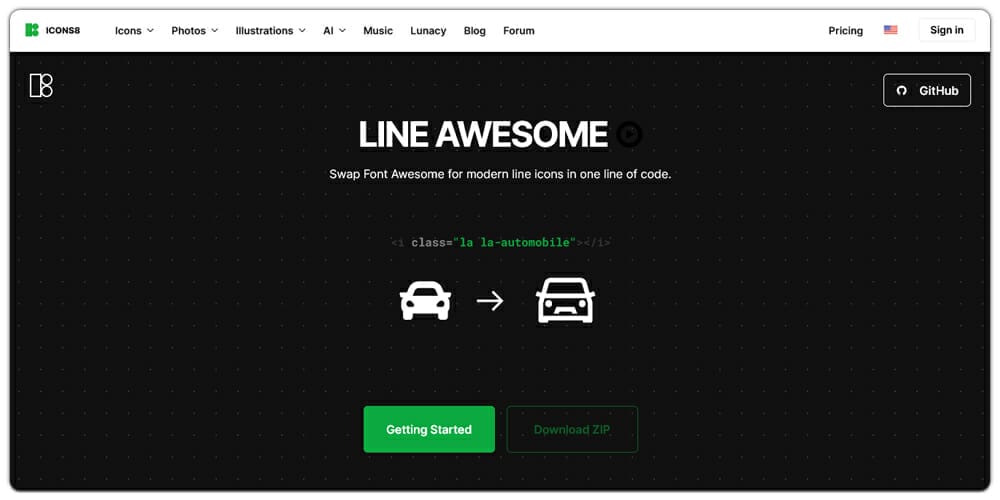 Line Awesome