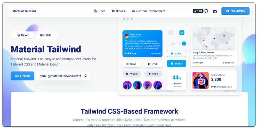 Free Tailwind CSS UI Components And Resources