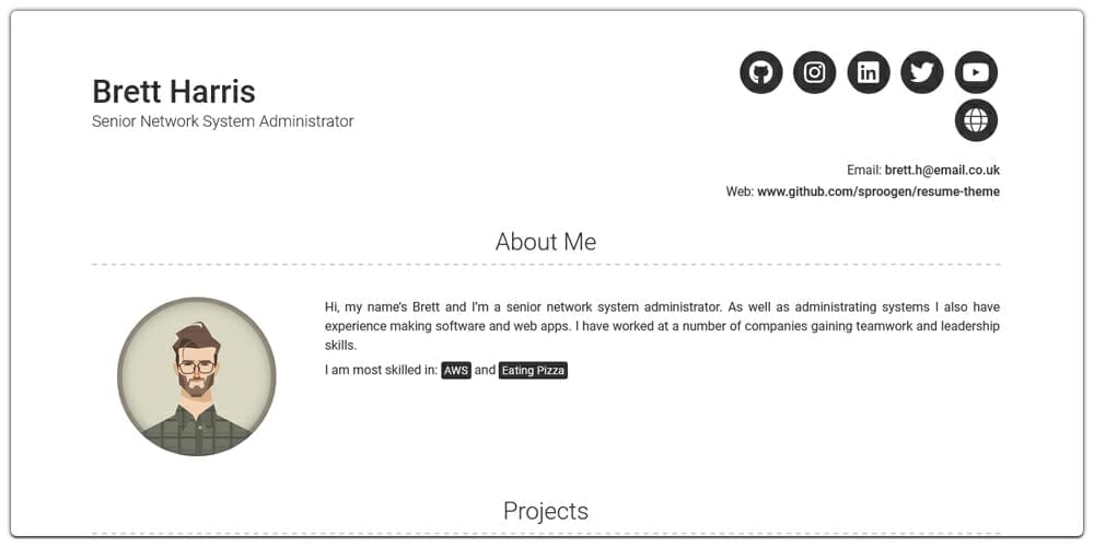 20+ Free HTML Resume Templates 2023