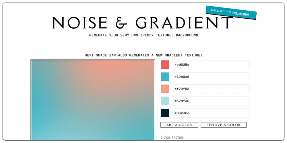 Noise and Gradient