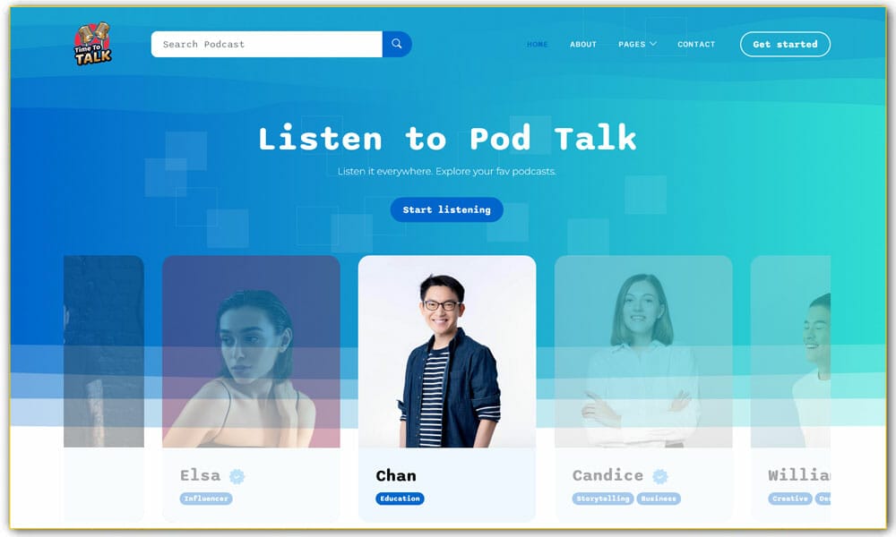 PodTalk – Free Bootstrap 5 HTML5 Website Template