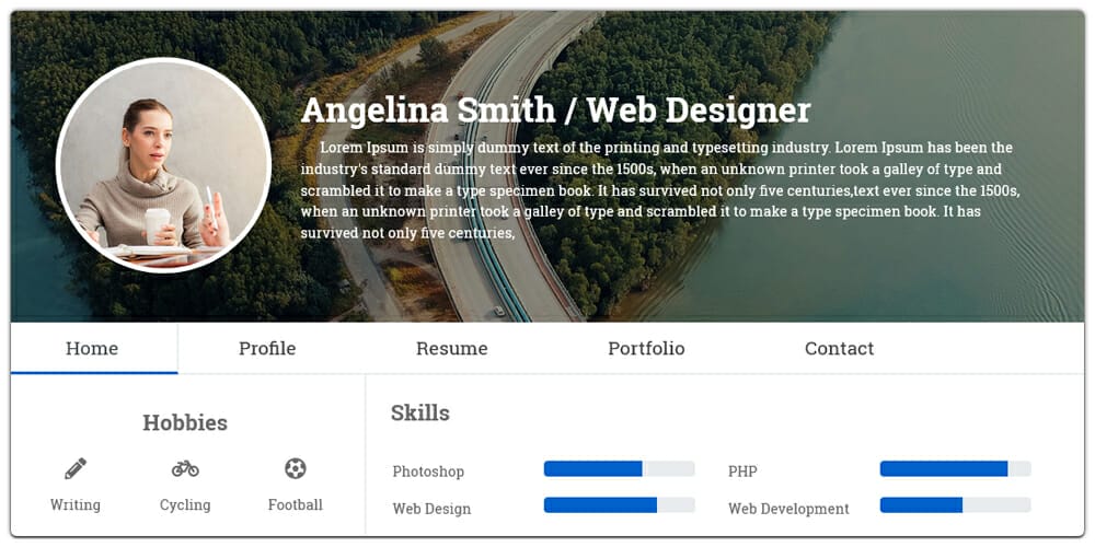 20+ Free HTML Resume Templates 2023