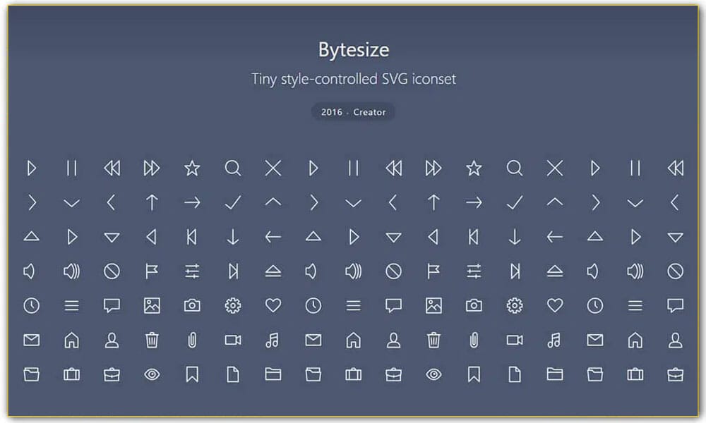 React Bytesize Icons