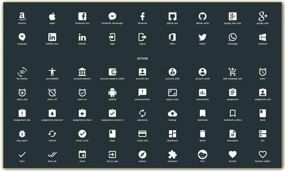 React Material Icons