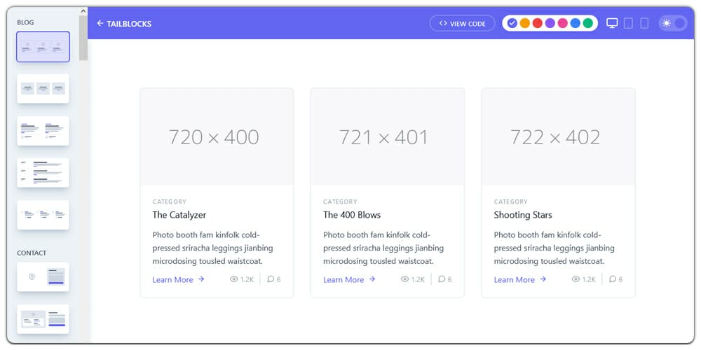 Free Tailwind CSS UI Components And Resources