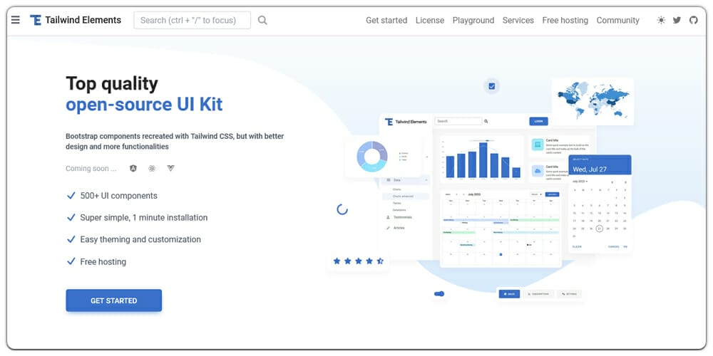 Free Tailwind CSS UI Components And Resources