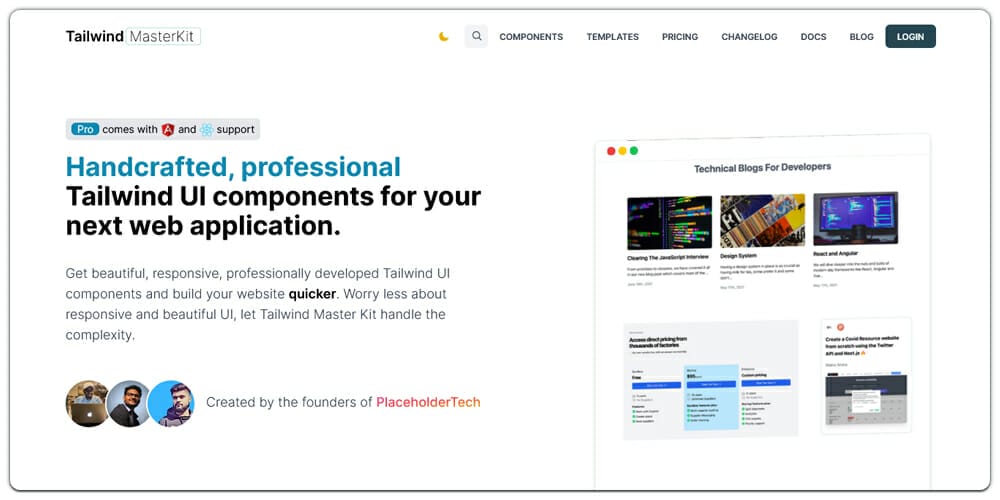 Free Tailwind CSS UI Components And Resources