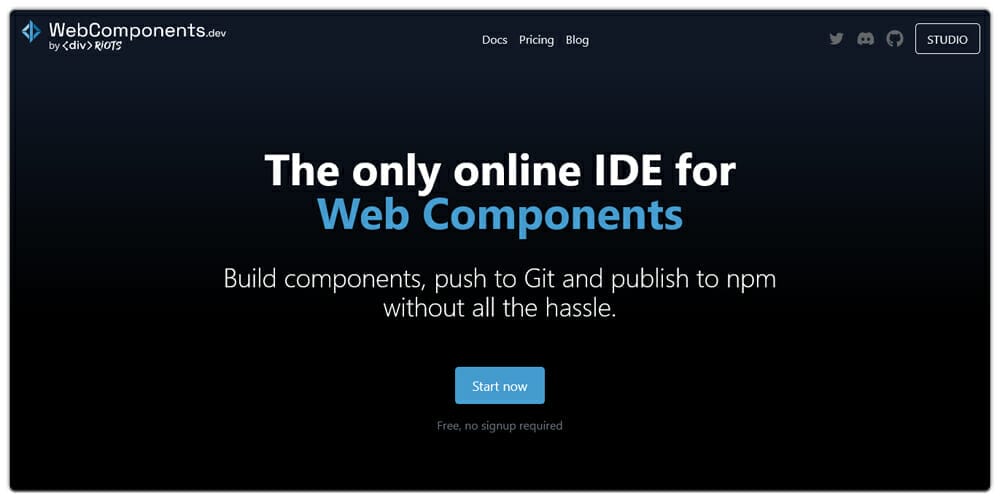 WebComponents dev