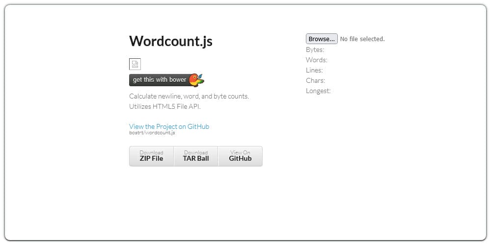 Wordcount js
