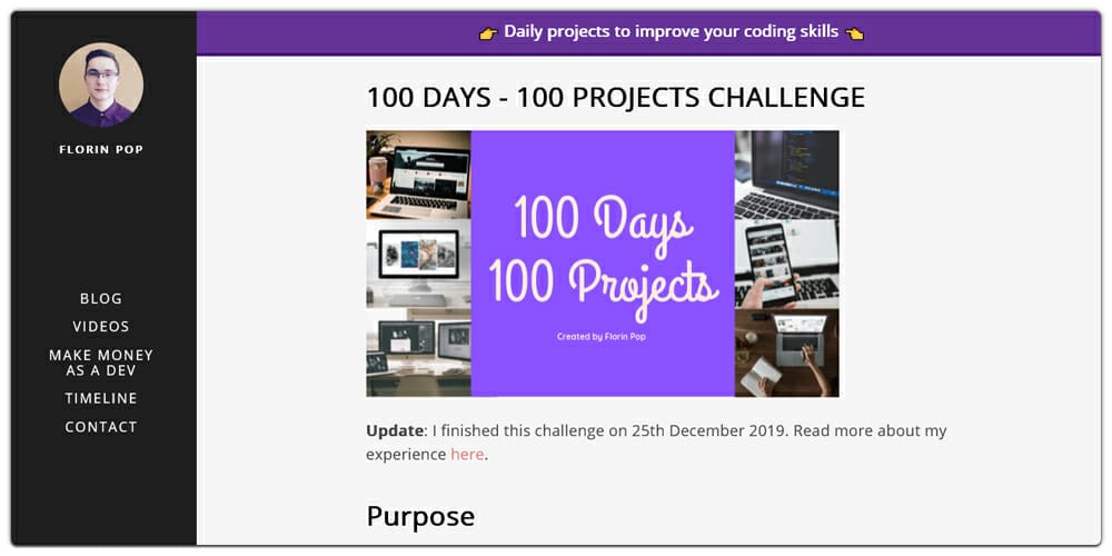 100 Days of Projects