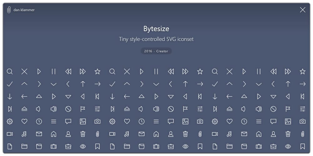 Bytesize Icons