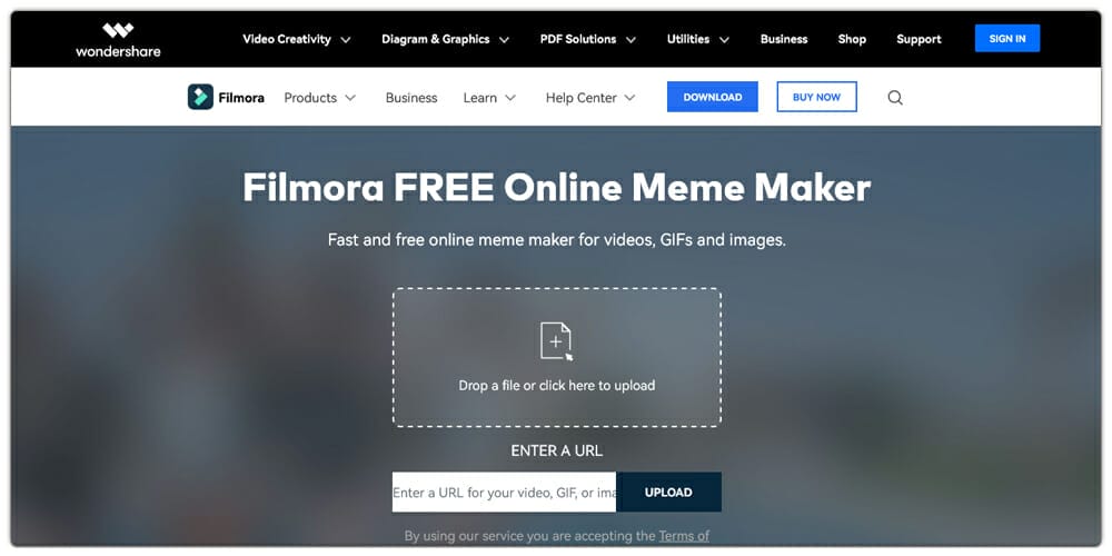 Filmora Meme Generator