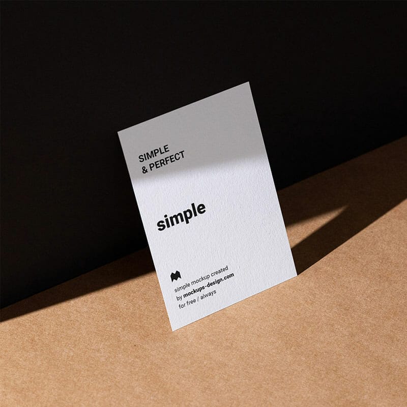 Free A6 Flyer On Paper Background Mockup PSD