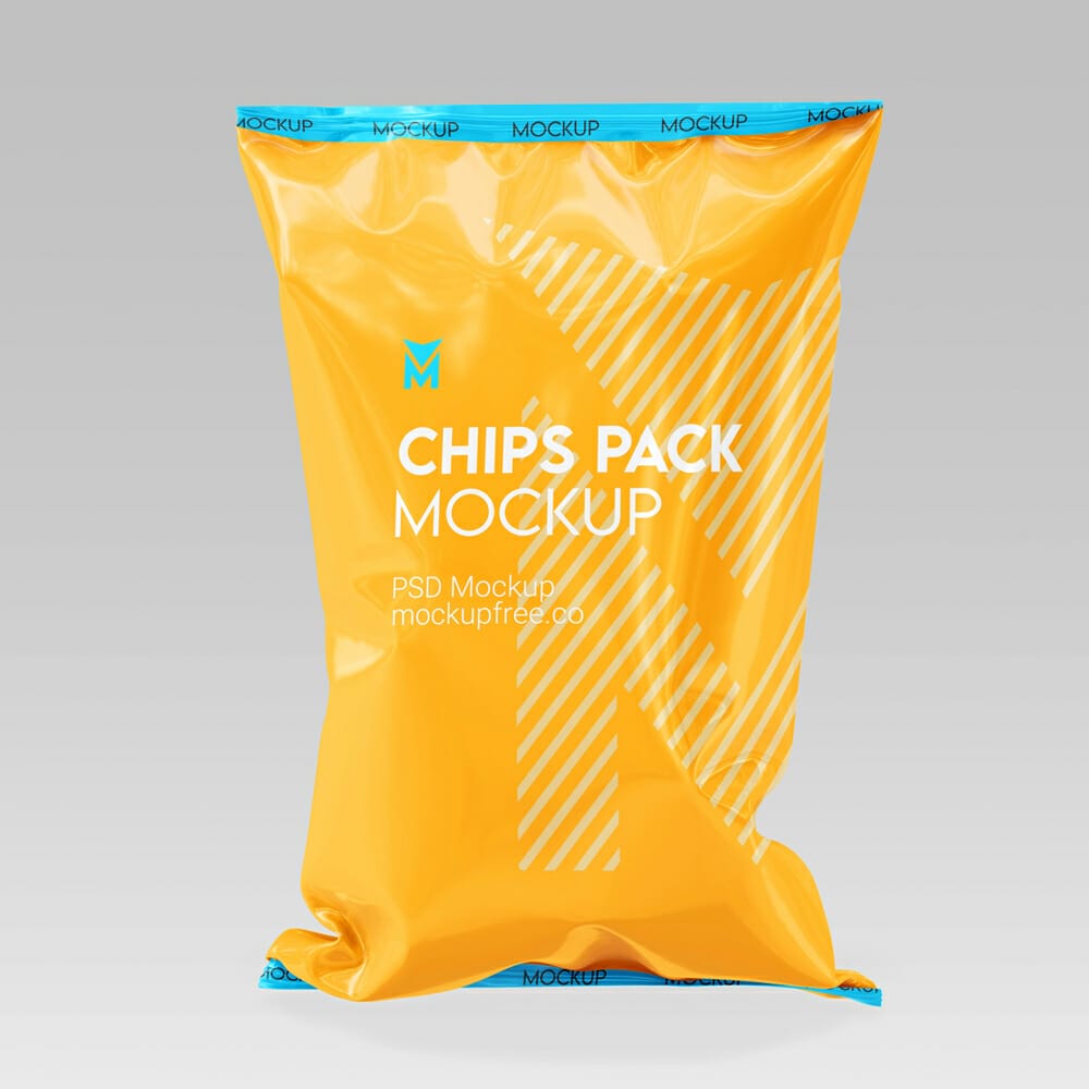 Free Chips Pack Mockup PSD