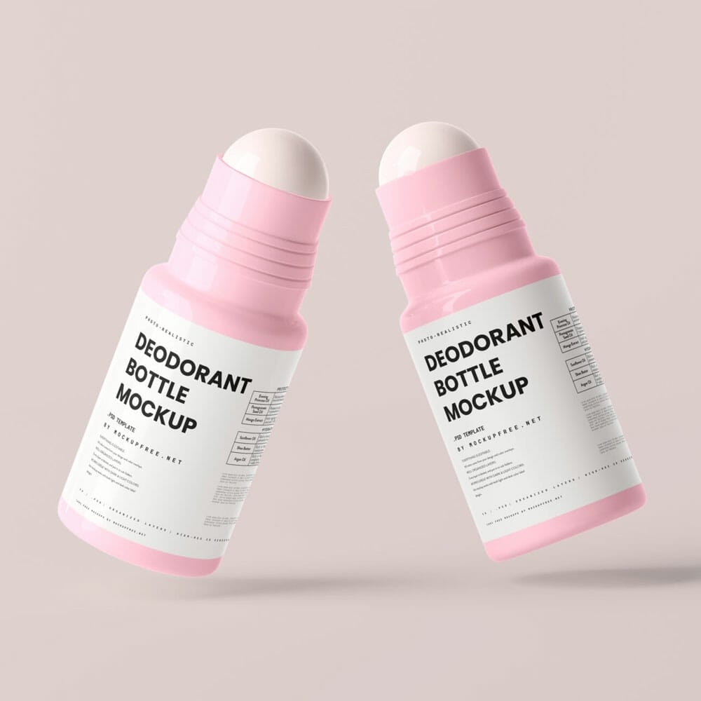 Free Deodorant Bottle Mockup PSD