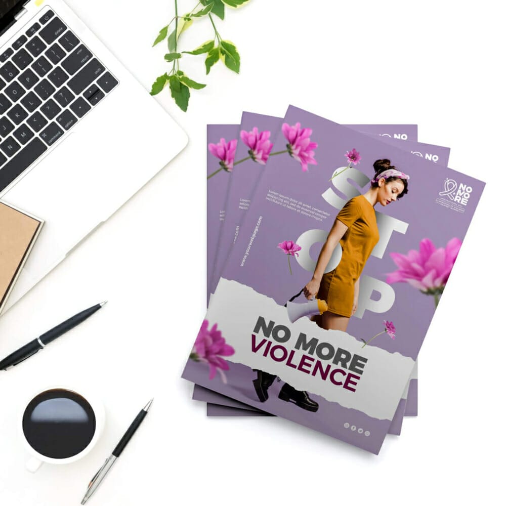 Free Digest Size Magazine Mockup PSD Template